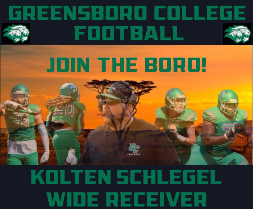 Blessed to receive an offer from Greensboro College! Thank you @CoachTyShwallon <a href="/coach_card/">Tyler Card</a> for the opportunity! Go Pride!🟢⚫️<a href="/CoachRickey_WN/">Rickey Armstrong</a> <a href="/CoachButler_WN/">Coach Brian Butler WNHS</a> <a href="/GC_Pride_Fball/">Greensboro College Football</a> <a href="/WNHSwarriorFB/">WNHSfootball</a> #NTNB #LLT21