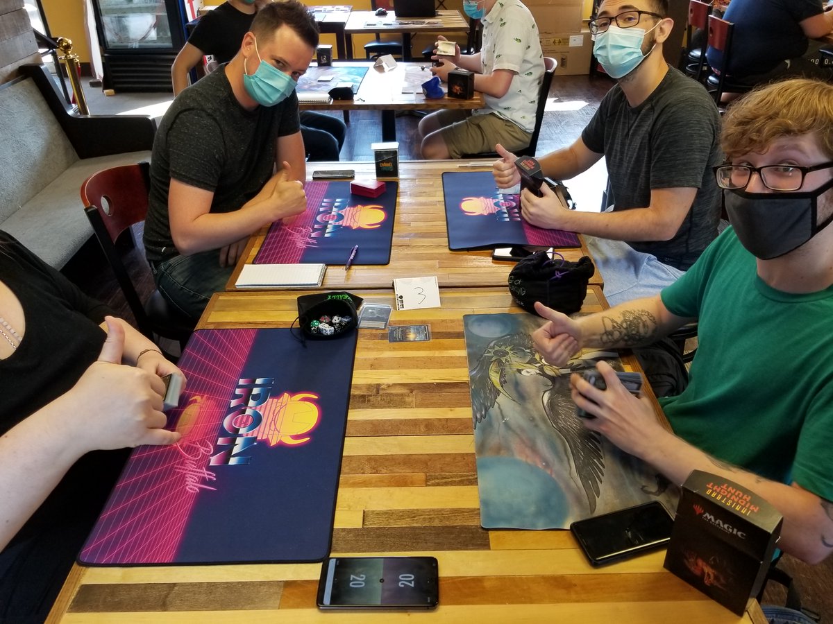 Tomorrow is our first Friday Night Magic since lockdown! We're running a Standard Draft. Masks are required in-store and proof of vaccination is required for event entry. The fun begins at 6:30pm sharp!

#IronBuffaloGaming #MTGNeon #FNM #ReopeningSafely #buffalove