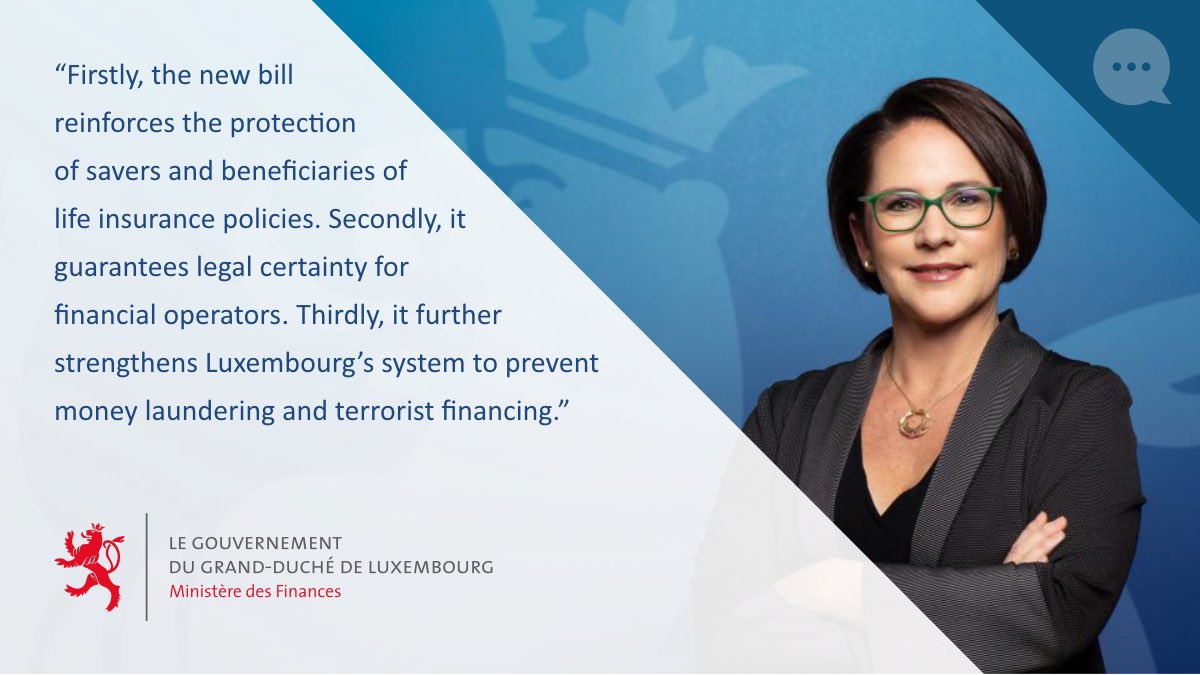 MinFinLux's tweet photo. Today the Luxembourg Parliament @ChambreLux passed a bill on dormant accounts. This important new law has a triple objective @Yuriko_Backes: https://t.co/ZELx0vPivG