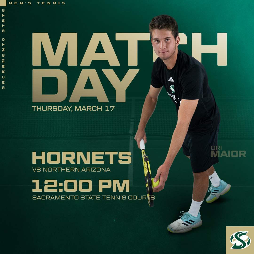 SacStateMTennis's tweet image. Hornets host Northern Arizona in a Big Sky Conference matchup today on campus at noon. Hornets playing the 5th leg of a season-long 8-match homestand. #StingersUp