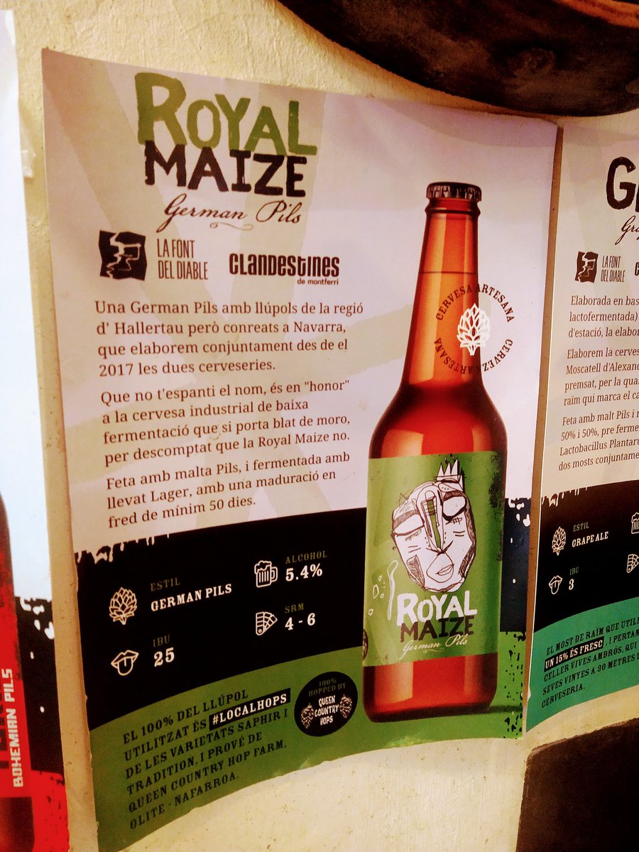AssSinglot's tweet image. Dijous barril de Royal Maize k'arriba a les aixetes!

German Pils 5.4%
100% #localhops