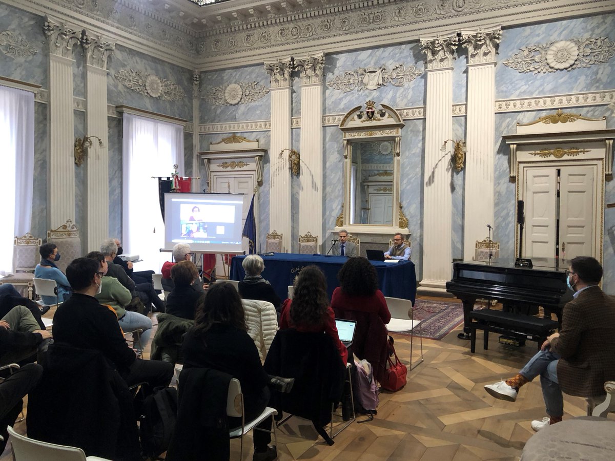 ComunediAosta's tweet photo. Incontro al Salone Ducale per la coprogettazione Teatro Giacosa e Café du Theâtre per illustrare gli esiti della preselezione e discutere con gli attori. 
@nuti_g  @JosetteBorre @SamueleTedesco  
#cultura 
#teatrogiacosa https://t.co/y7BM7huHv7