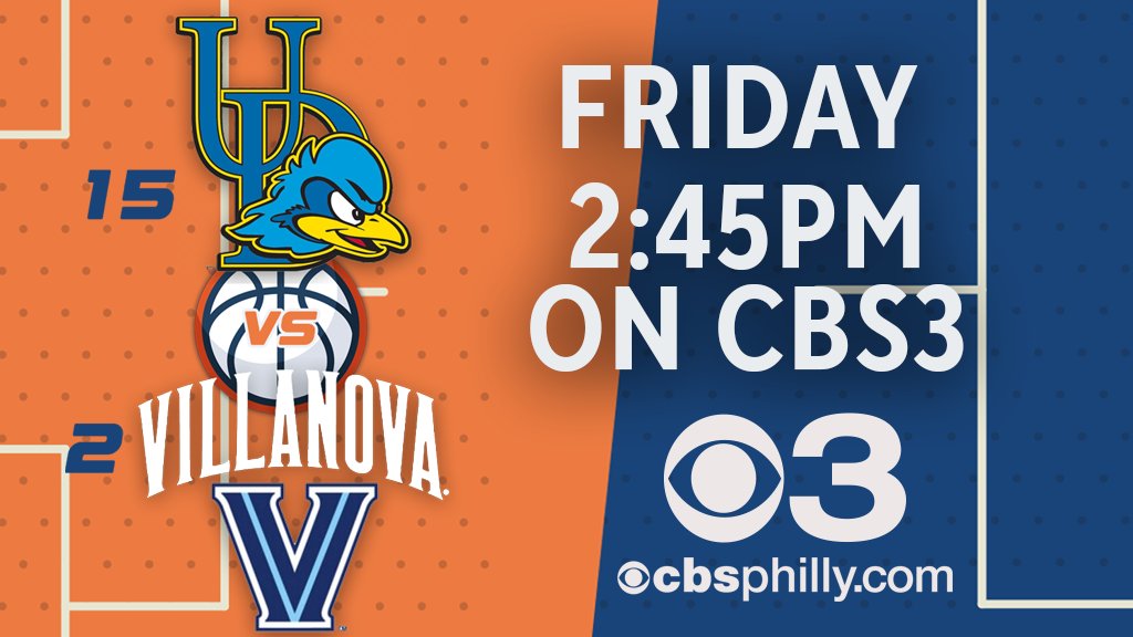 🏀March Madness on CBS3!🏀
Join us Friday at 2:45 p.m. for the tip-off between <a href="/NovaMBB/">Villanova MBB</a> and <a href="/DelawareMBB/">Delaware Men’s Basketball</a> in Pittsburgh with our very own <a href="/PatGallenCBS3/">Pat Gallen</a>!
Plus, check out all our stories on the NCAA Tournament here: CBSPhilly.com/MarchMadness