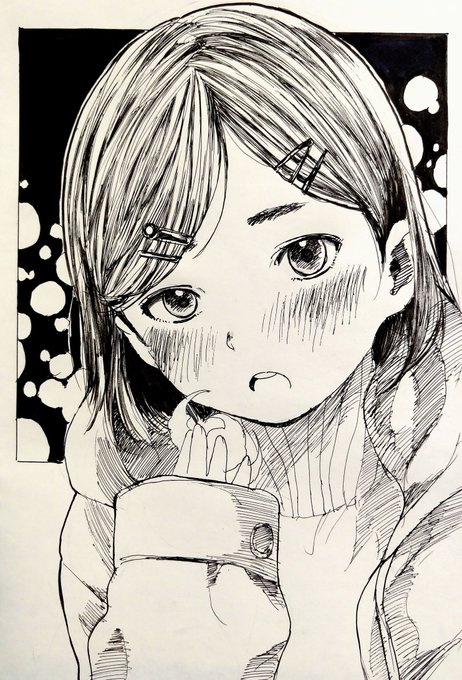 #中高年絵描きです
少女を描くおじいさん 