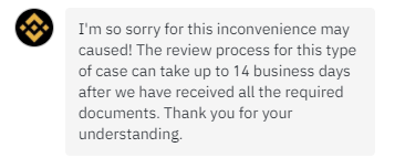 olaidealim's tweet photo. @BinanceHelpDesk @cz_binance @BinanceAfrica @binance I have waited for 14 business day already and you are yet to do something about the issue. this is frustrating https://t.co/gucDBxDZhU