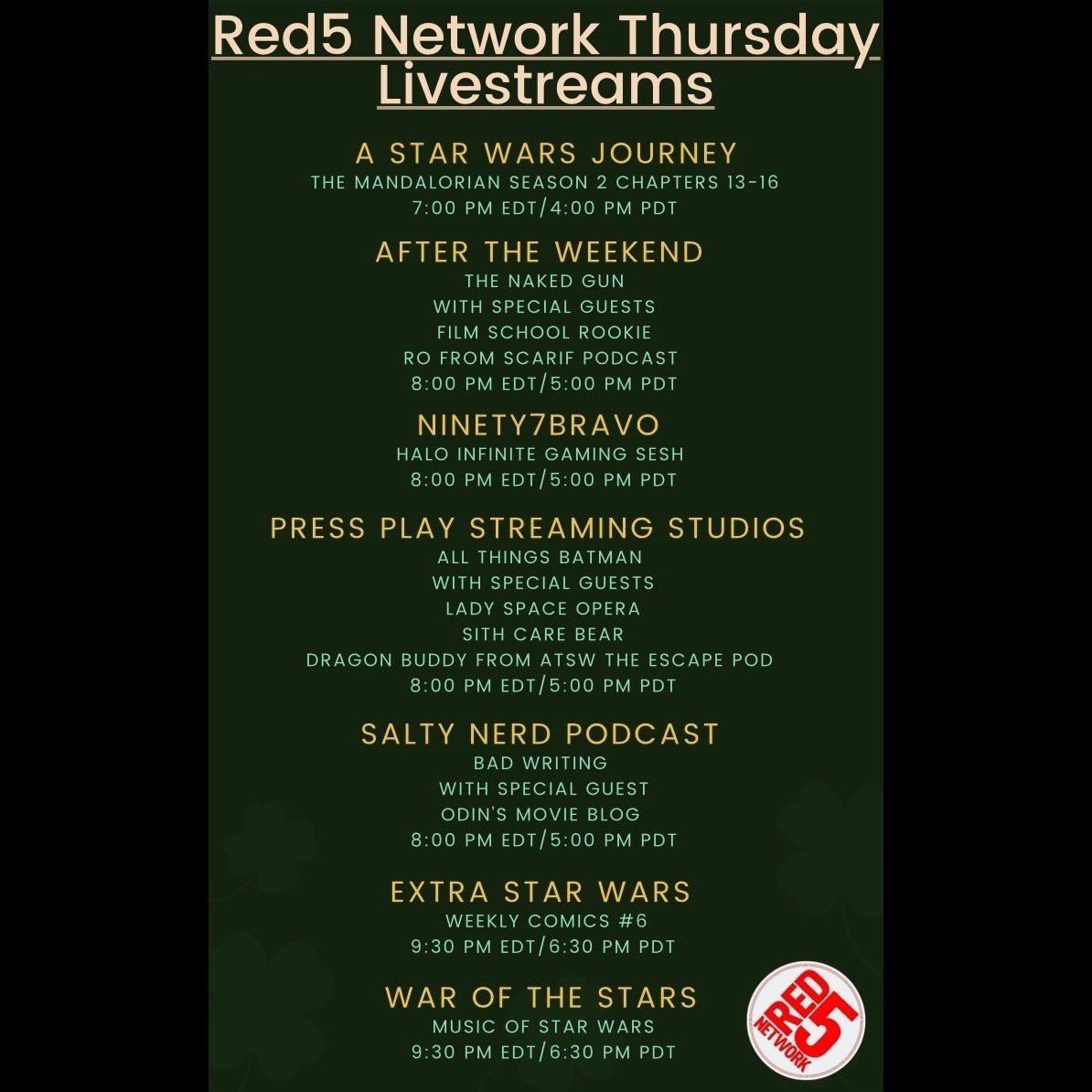YOUR Red 5 Network tweet media