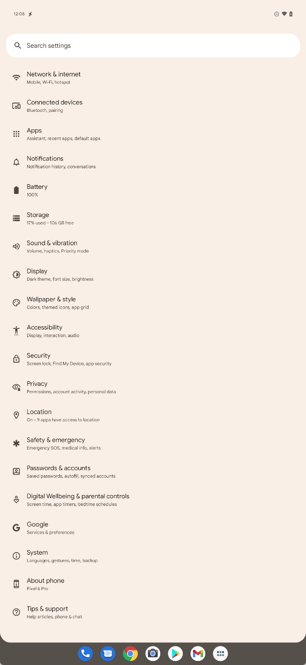 Mishaal Rahman on Twitter: "Android 13's taskbar now includes an app ...