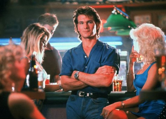 NotKennyRogers's tweet photo. On this day in 1989, an undersized bouncer named Patrick Wayne Swayze single-handedly cleaned up the Double Deuce and brought peace and prosperity to the folks of Jasper, Missouri.

Happy St. Patrick's Day. https://t.co/BchwSj5okF