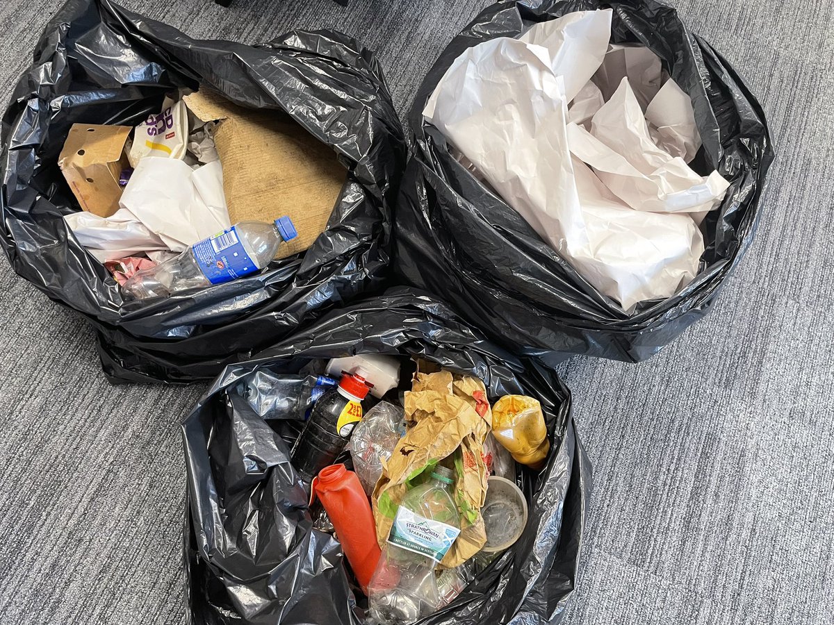 FoxCovertPS's tweet photo. P4 decided they’d like to recycle what they could from our litter pick today! We decided to collect in 3 different bags - non-recyclable, cardboard/paper/plastic bottles &amp; crisp packets! What a lot of litter!!!!  #article24 #article6 #article27 #SDG12 #SDG13 #RecyclingHeroes https://t.co/IF7dFCTXJ5