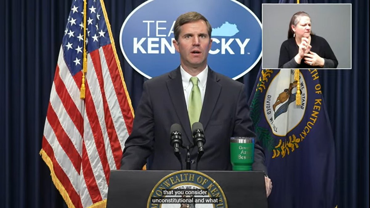 GYMObrad's tweet photo. Gov. Beshear: I believe charter schools are unconstitutional. Schools run by corporations are not public schools. We can do innovations inside our public schools and we've got to do better but we don't fund our public schools to do that... https://t.co/8osXBsxdVC