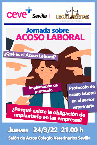 aevecs's tweet photo. Ven a nuestra Jornada sobre Acoso Laboral impartida por Legal Veritas, te estaremos esperando a esta jornada de formación empresarial. https://t.co/aCBaBYqc4e