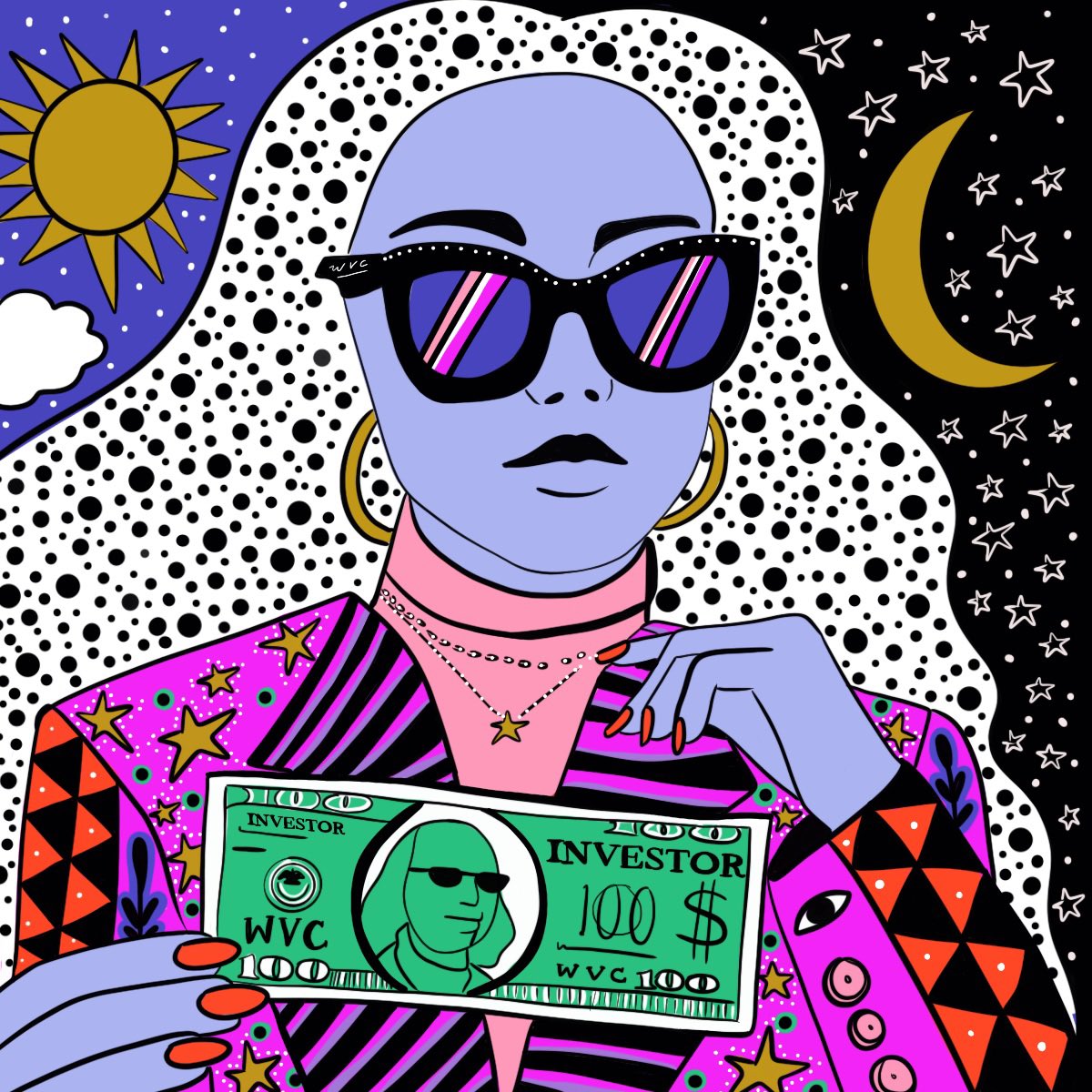 women_vc's tweet photo. Our #NFT drop is about breaking down the stereotype &amp; reframing what it looks like to be an investor.

Excited to share our next @cryptoladygang artist, @TazBedevilled from South Africa 🇿🇦 - we can’t get enough of her edgy and fierce style 🔥🔥

9 more artists revealed soon 🤫 https://t.co/s8PNRoqJeI