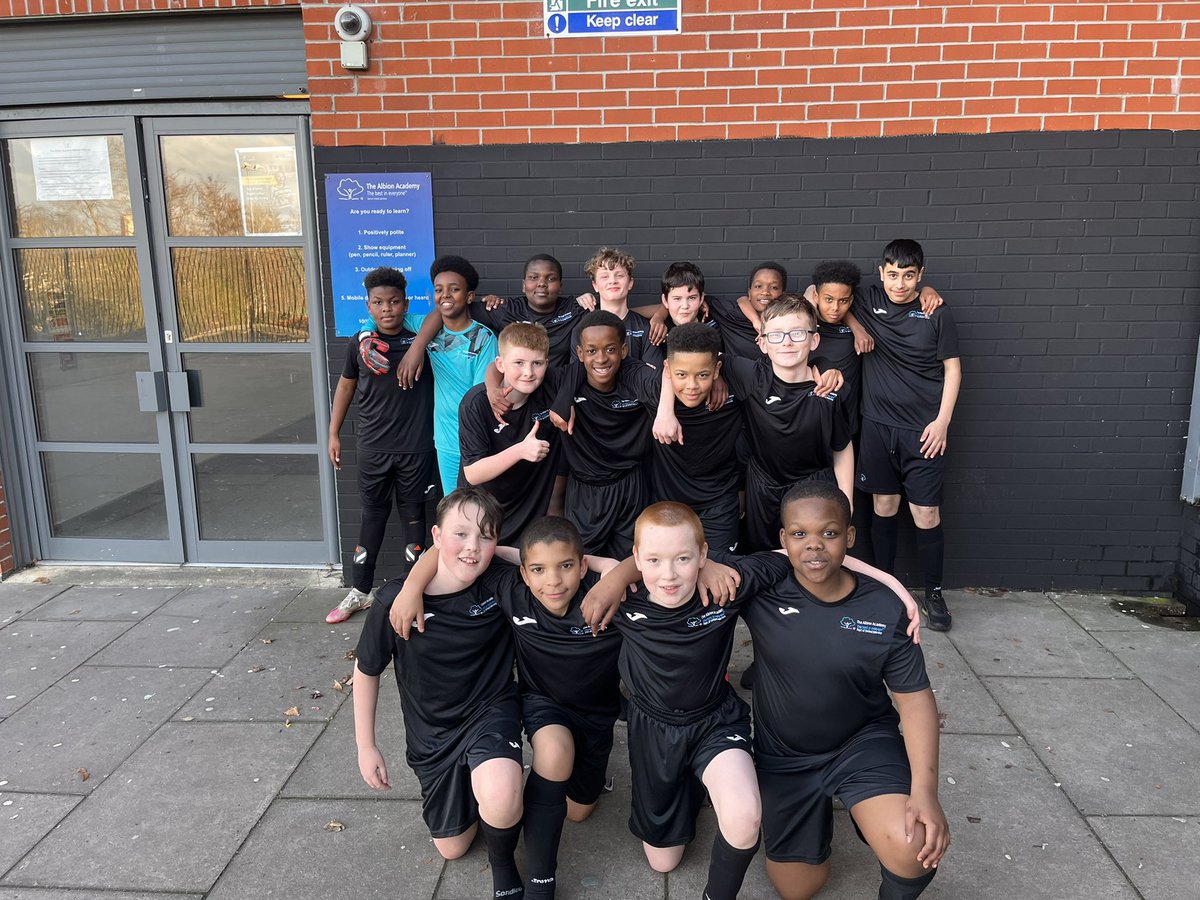 A massive well done to the Year 7 football team on their first win tonight. Showed great teamwork and resilience to bounce back after a defeat last week 👏🏼👏🏼 <a href="/AlbionAcademy/">The Albion Academy</a>