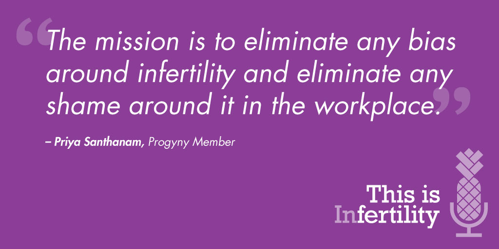 Progyny's tweet photo. Progyny’s #familybuilding benefits send a strong message of inclusivity to employees like Priya, a Progyny member. Listen to her journey on this episode of #ThisisInfertility. https://t.co/6uVftZOLFL https://t.co/SlwcHb9P2D