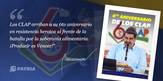Arrancó el pago del bono «6to aniversario de los Clap» este #17Mar