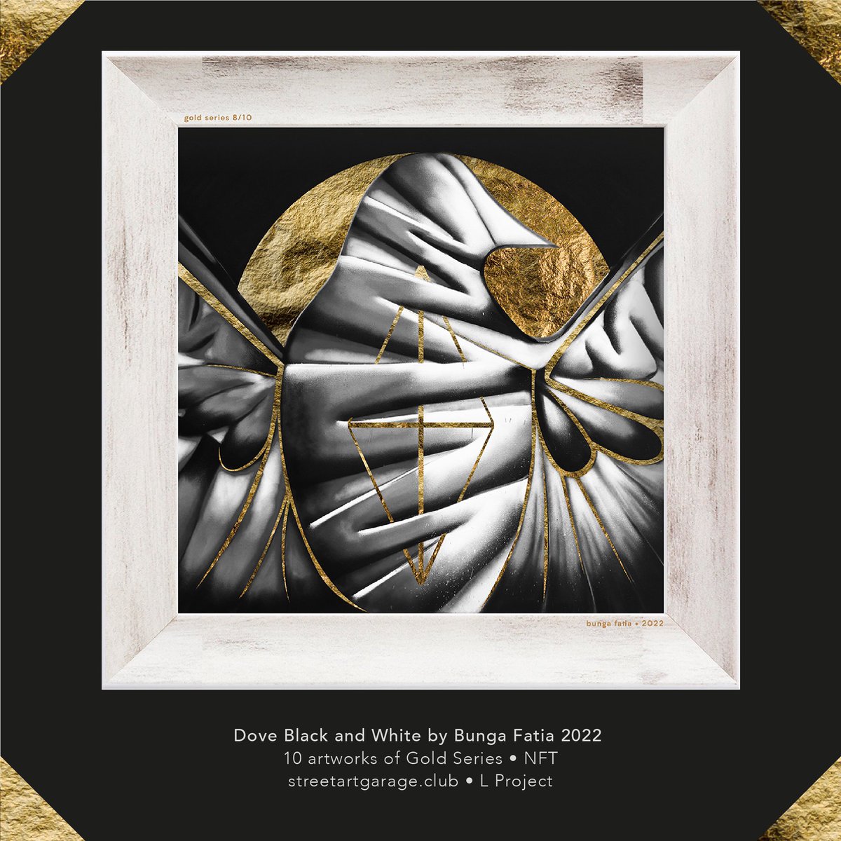 BungaFatia's tweet photo. Dove Black and White from my 2022 Gold Series.
Bid now at @opensea •StreetartGarage•

https://t.co/57od5HxIuE

@StreetartGC 

#nft #nftart #nftartwork #art #bidnow #eth https://t.co/pxLAyPwzkV