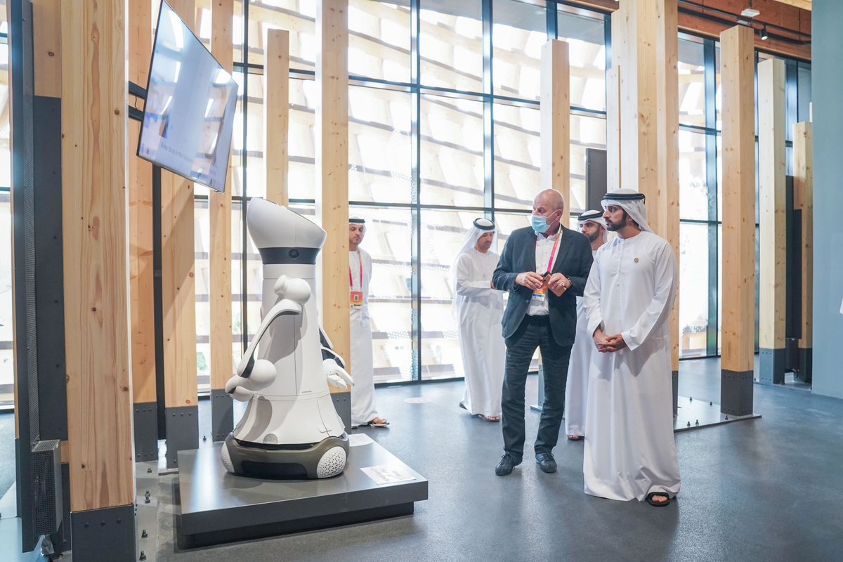 DXBMediaOffice's tweet photo. . @HamdanMohammed tours pavilions of Morocco, Switzerland and Baden-Württemberg at @expo2020dubai. https://t.co/W5oCm8jo8N