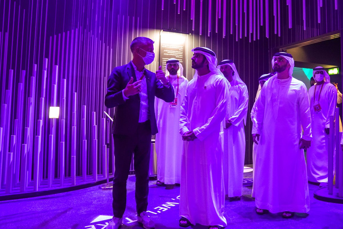 DXBMediaOffice's tweet photo. . @HamdanMohammed tours pavilions of Morocco, Switzerland and Baden-Württemberg at @expo2020dubai. https://t.co/W5oCm8jo8N