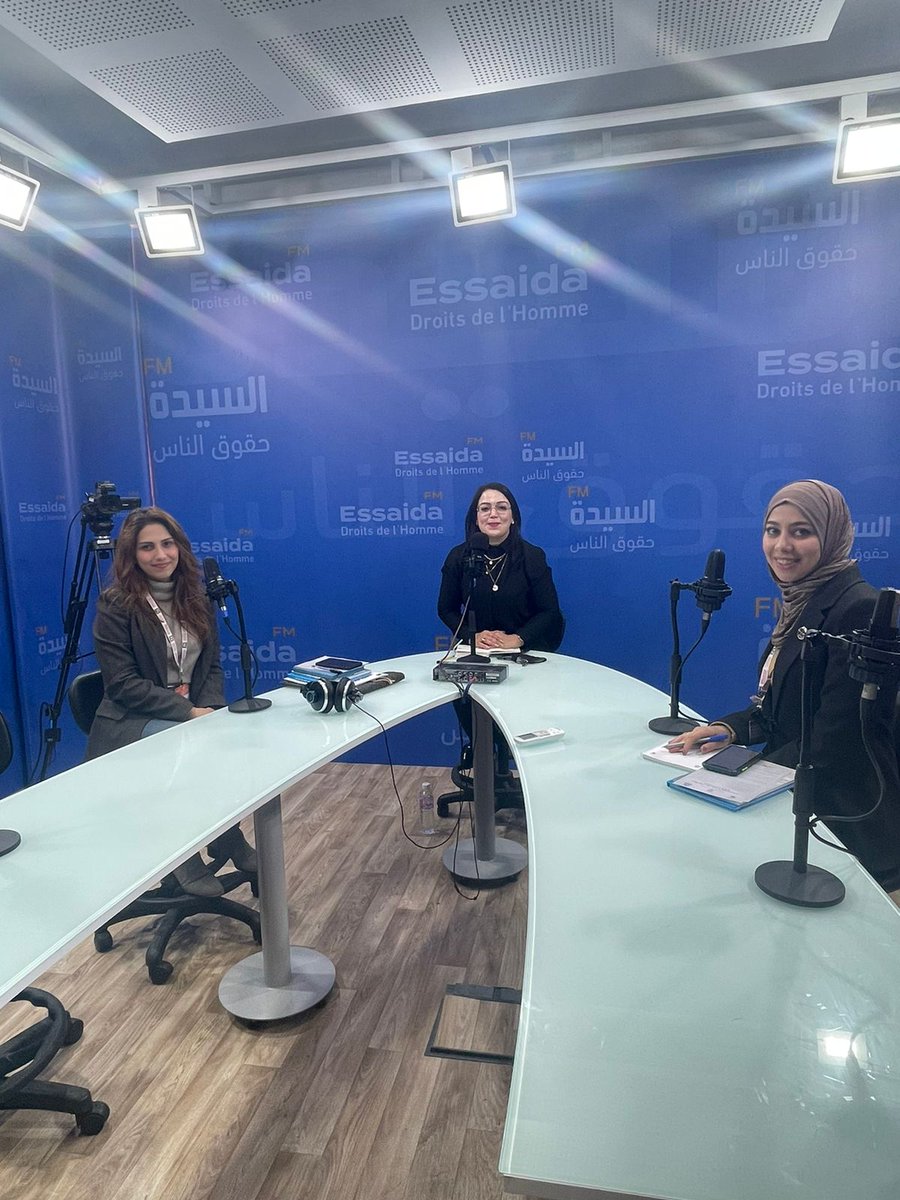 #Makanatimedia podcasters <a href="/jenanmariam/">Mariam Jenan</a> and <a href="/ZaSalim2/">Zahraa Salim</a>  were hosted by #essaida radio station to talk about their experience in Makanati project and the situation of women journalists in Iraq and the Middle East.  
<a href="/AHJ_org/">Aide Humanitaire & Journalisme</a>  <a href="/CFImedias/">CFImedias</a>