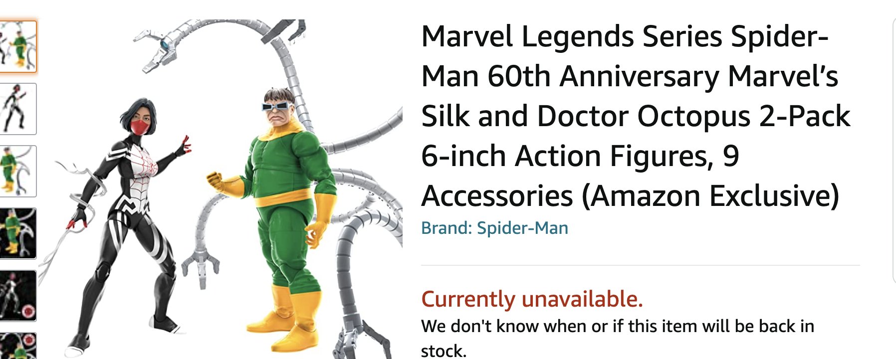 Marvel Legends Exclusives Silk and Doctor Octopus 2