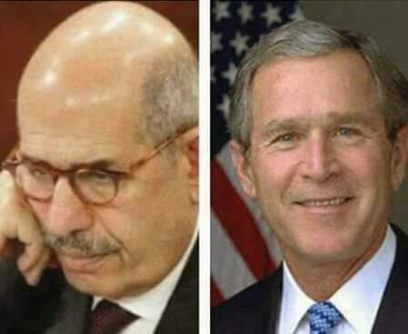 drmohamadalhdla's tweet photo. بوش الأبن يعترف:
اصدرنا من الوكالة الدوليه للطاقة الذرية ٩٣٥ تقريرا مزيفا سهلها لنا البرادعى لاحتلال #العراق البرادعى قريبا امام المحكمة الدوليةيواجه تهمة الاشتراك بتزييف معلومات بسببها إبادة الملاين من العراقين ويحاول بدهائه ان يصرح الان ان احتلال العراق جريمة ليهرب من المسؤولية https://t.co/o3CoLn34ED
