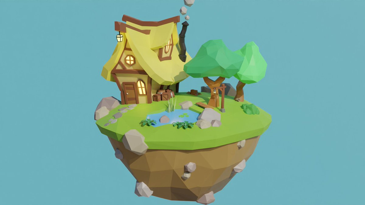 AaronMAI_3D's tweet photo. I made my first low poly scene on blender by following a udemy course from @GameDevTV  and adding my personal touch with extra elements

#Blender3d #3DModel #lowpoly https://t.co/czSx0jtFuA