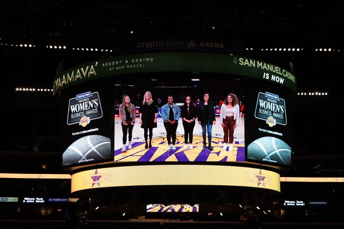 motionpictures's tweet photo. Congratulations to our own Karen Thorland, honored by the @Lakers and @ComericaBank as this month’s Woman of Business for her contributions to the MPA’s antipiracy work protecting creators around the world! https://t.co/0rmEUGnVvq