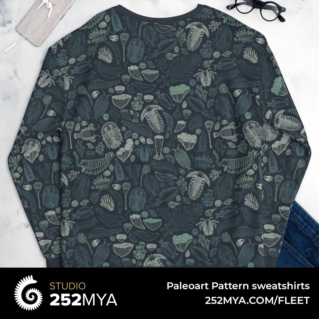 studio252mya's tweet photo. Spring is just around the corner, but it can still get pretty chilly. Keep warm with these lovely paleoart patterns by Caroline Fleet.
https://t.co/U0WBgorHSH
#patterndesign #paleoart #cambrian #crinoid #eurypterids #shark #illustration https://t.co/8jpl4Syyjz