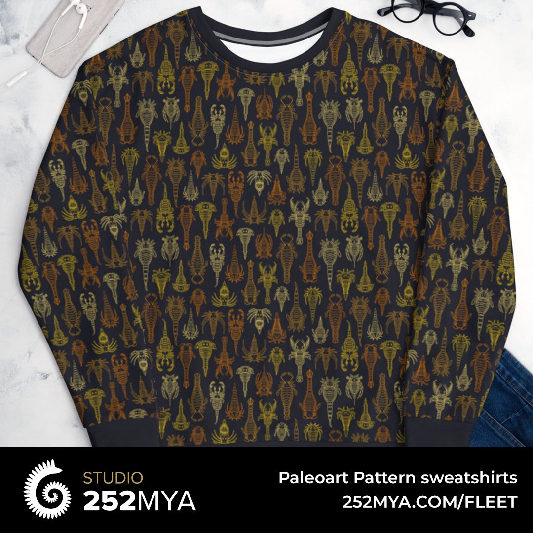 studio252mya's tweet photo. Spring is just around the corner, but it can still get pretty chilly. Keep warm with these lovely paleoart patterns by Caroline Fleet.
https://t.co/U0WBgorHSH
#patterndesign #paleoart #cambrian #crinoid #eurypterids #shark #illustration https://t.co/8jpl4Syyjz