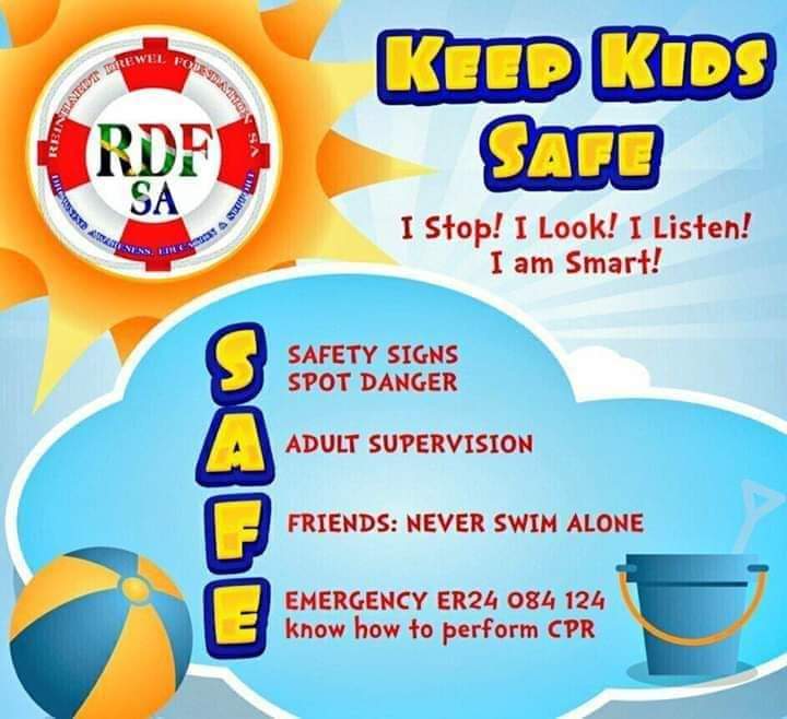 RDF_SA's tweet photo. Uninterrupted adult supervision,
Barriers/ layers of protection &amp; teaching #children to survive in #water can help prevent drowning! Drowning is quick, often silent and preventable.
#RDFSA #stopdrowning #keepkidssafe #easter #StrongerTogether https://t.co/0kHCENBOPt
