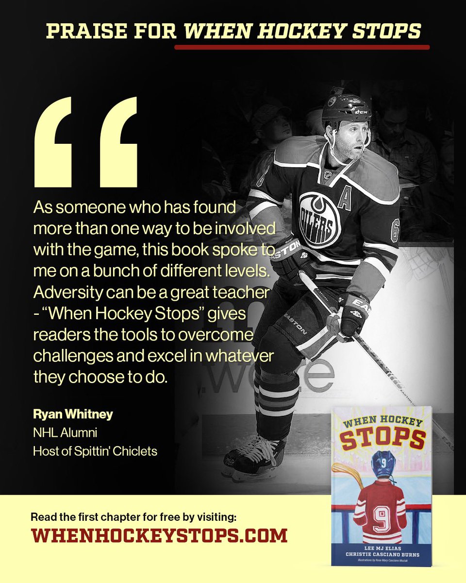 “If you’re a hockey family you need this book.” Whether playing in the NHL, or hosting the #1 hockey podcast in the world, <a href="/ryanwhitney6/">Ryan Whitney</a> knows a thing or two about the game. He shared his thoughts on “When Hockey Stops:”

Order now: WhenHockeyStops.com

<a href="/LeeMJElias/">Lee Elias</a> <a href="/CCasciano/">Christie Casciano</a>