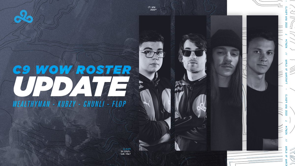 With a new season of AWC comes a new Cloud9.

Entering the arena:
C9 @C9Wealthyman
C9 @C9Kubzy 
C9 <a href="/Chun_WW/">Xavier</a>
C9 @Flopdru

#LETSGOC9