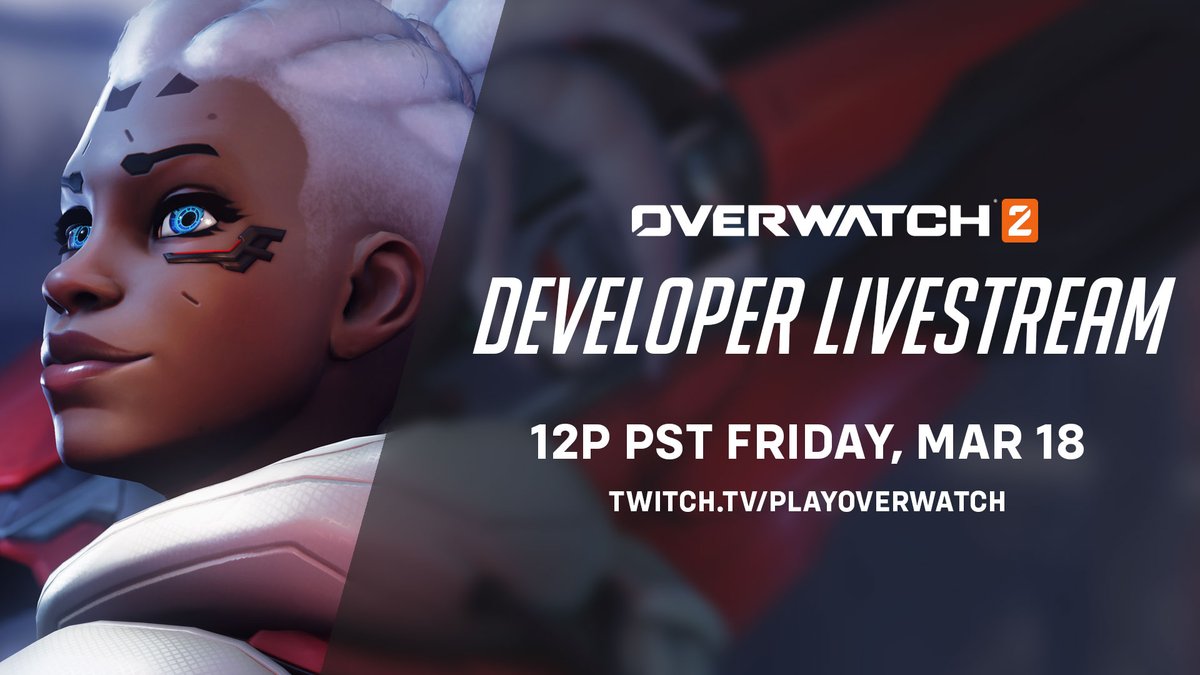 Let's get to it! 

Join Soe Gschwind, Aaron Keller and other members of the Overwatch Dev Team Friday, March 18 as they talk early #Overwatch2 alpha impressions and goals for the first closed beta.

👀  twitch.tv/playoverwatch