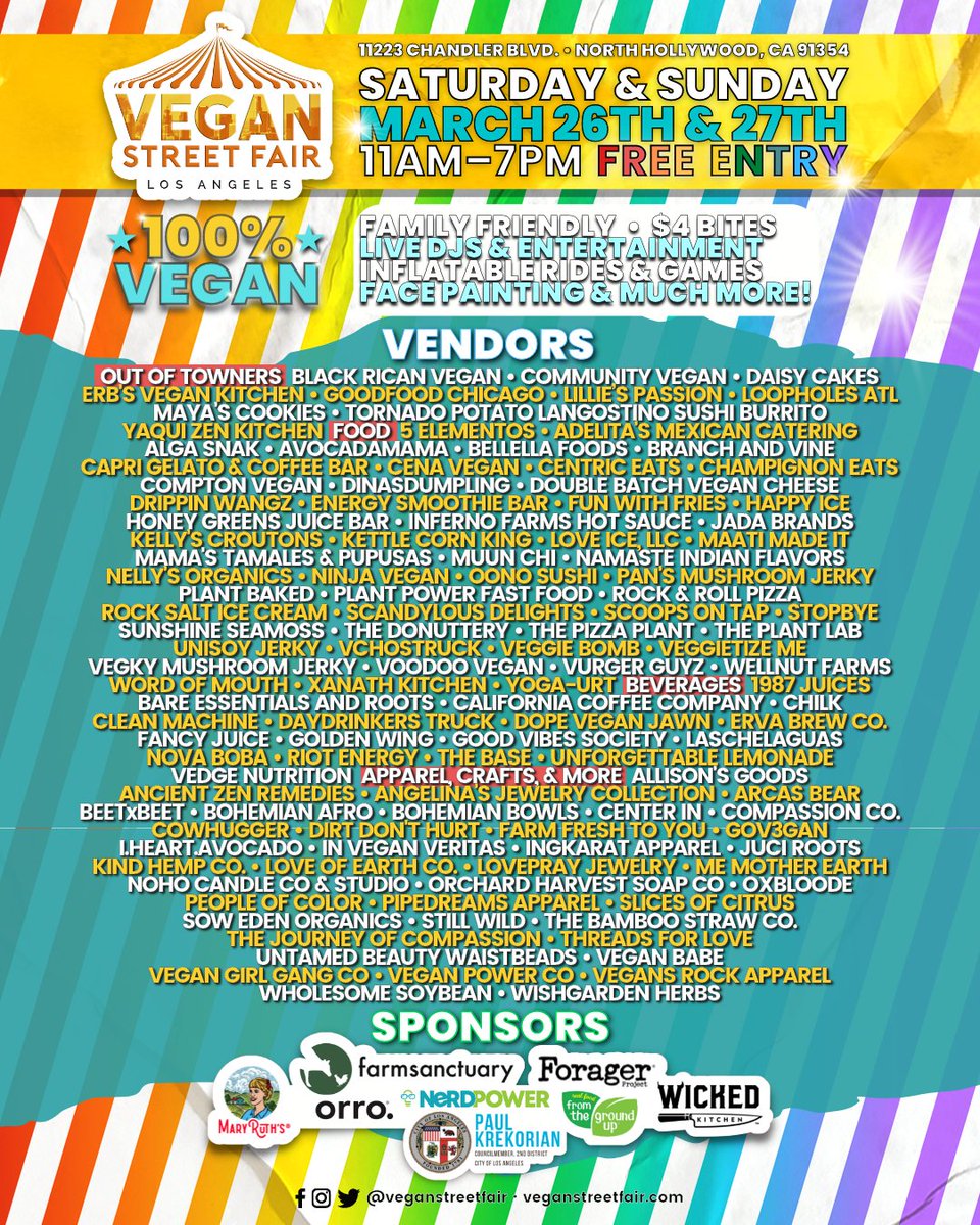 Come see us at the <a href="/VeganStreetFair/">Vegan Street Fair</a> next weekend!
#veganstreetfair #vegan #hollywood