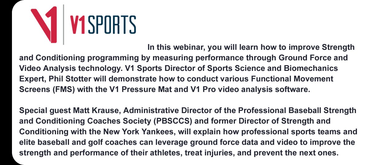 The_Workout's tweet photo. Coach Krause will explain how pro #sports teams & elite baseball / golf coaches can leverage ground force data & video to improve #strengthandperformance of their #athletes treat injuries & prevent them
https://t.co/NUSVoTkUxy
#V1Golf #V1Game #V1Baseball #ImprovementStartsHere https://t.co/JL9CGKORTN