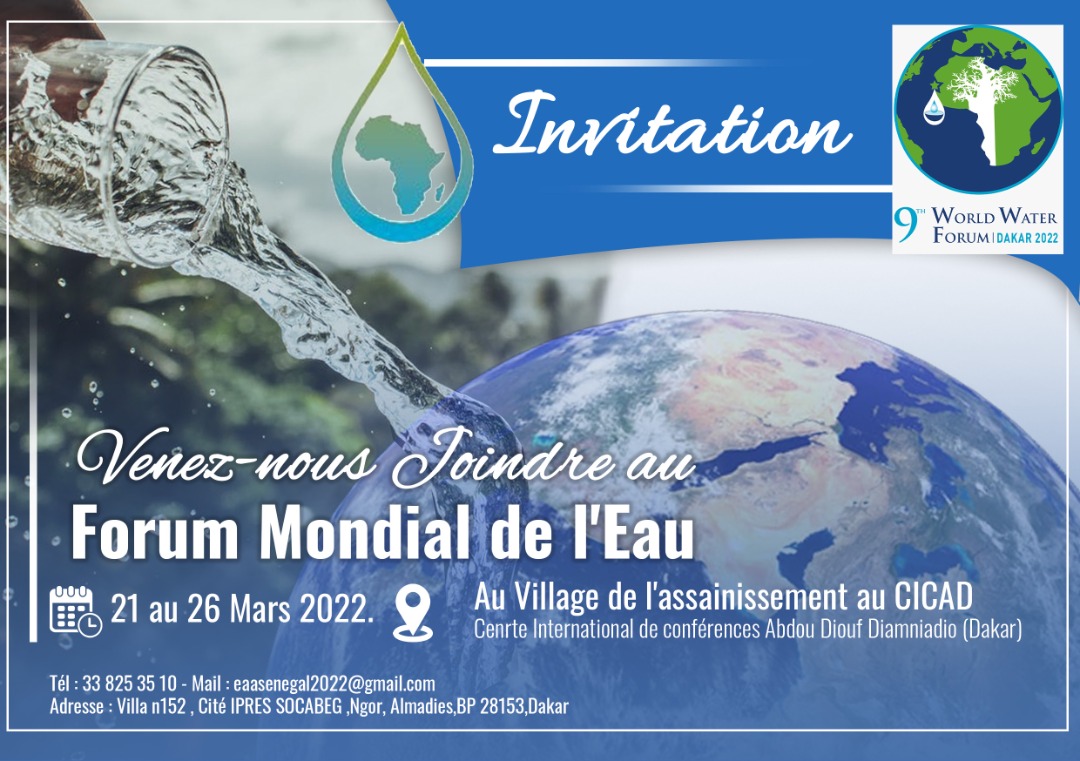 eau_pour's tweet photo. #EAA Organisation de référence sur les questions de l’eau et de l’assainissement sur le continent africain, vous invite à rejoindre #FME sous la thématique de « La sécurité de l’eau pour la paix et le développement ». 🌍
 https://t.co/BVHe107yGA
#forummondialdeleau #eau #dakar https://t.co/FEa69LURKA