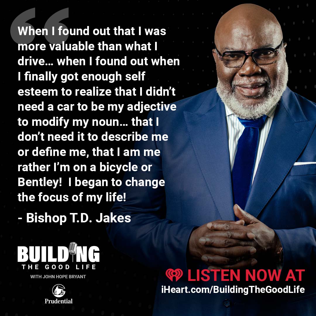 iHeartRadio's tweet photo. .@BishopJakes is on the #BuildingTheGoodLife Podcast today with @johnhopebryant! Find out how to grow true wealth. Brought to you by @Prudential. Listen ➡️ https://t.co/Jg9ZF5UaBJ https://t.co/pi8BBgj4M0