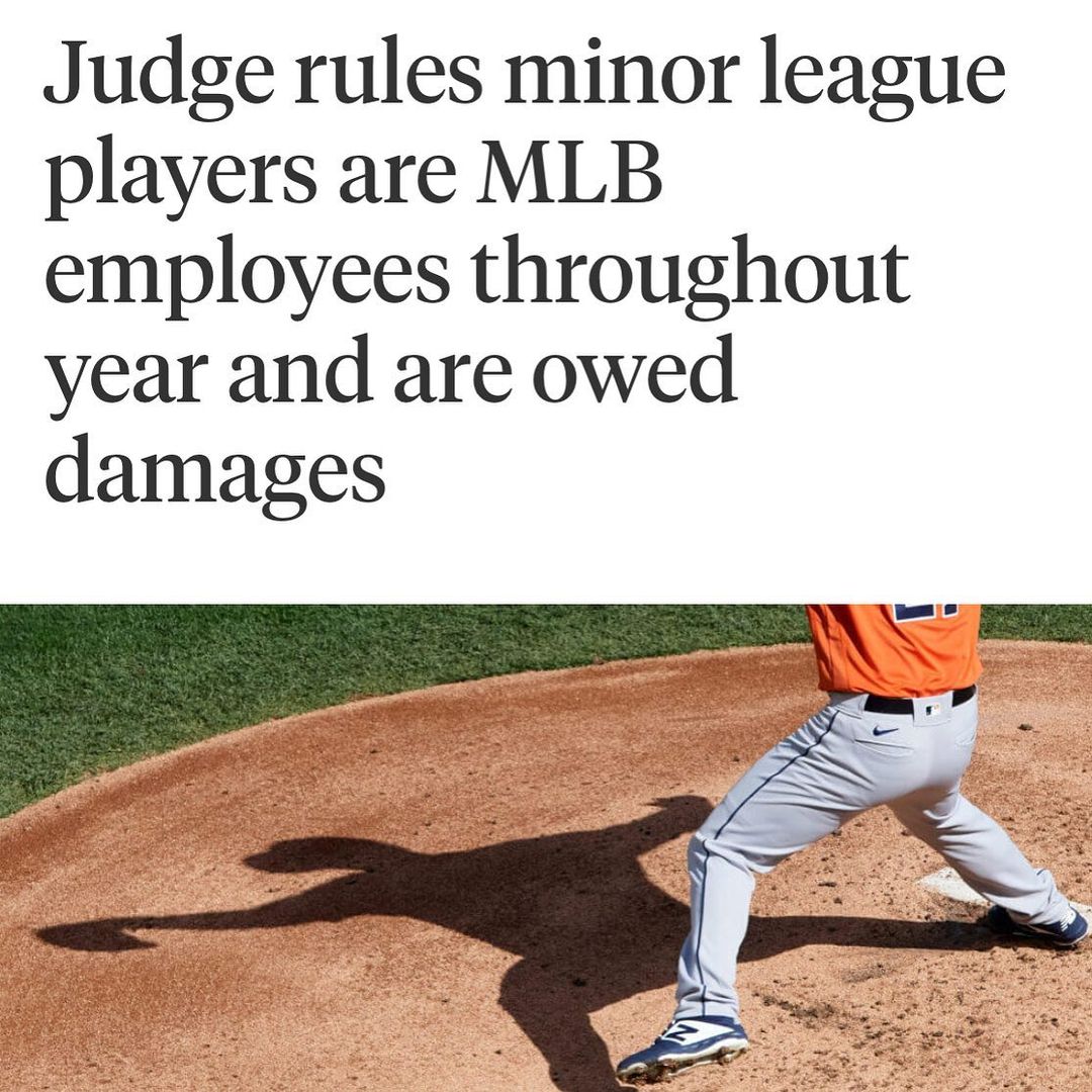 Incredibly proud of @mtb_org's efforts on behalf of the #MiLB/#MLB communities. They've done a phenomenal job of bringing change to the game that will preserve this sport, and its players, for years to come.  #standwithmilb