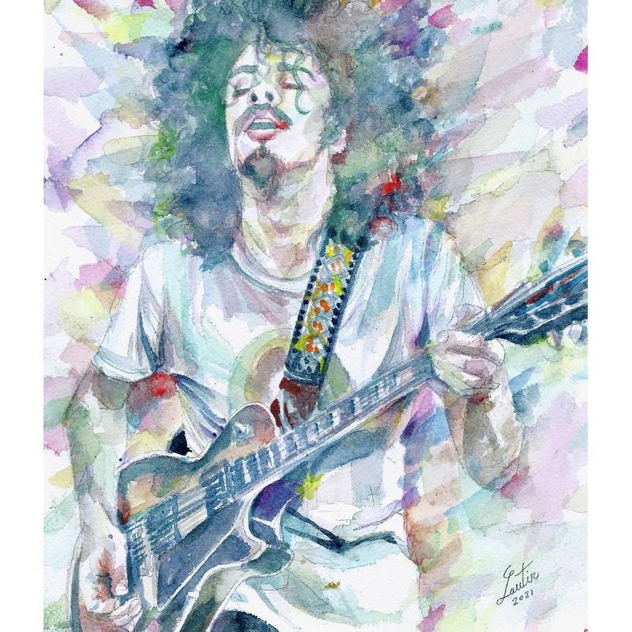 Lillyho10's tweet photo. Fabrizio Cassetta (b.1971)
Carlos Santana, 2021
#aqwarelle #bluesrock #carlossantana #fusion #gitarzysta #guitar #guitarist #jazz #ink #latinrock #musican #singer #songwriter #vocal #watercolor https://t.co/Y9C4orv8Ie