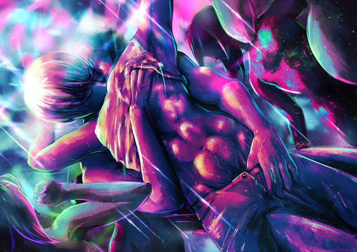 Loosing themselves in sound and sensation~ ✨💋🎶🔥

#yaoi #BL #gayart #dance