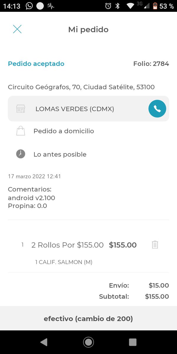 ArkanCloud's tweet photo. @MrSushiMx #pesimoservicio según el local mi pedido fue a las 14:00 hazme el favor https://t.co/UnR7NexwUF