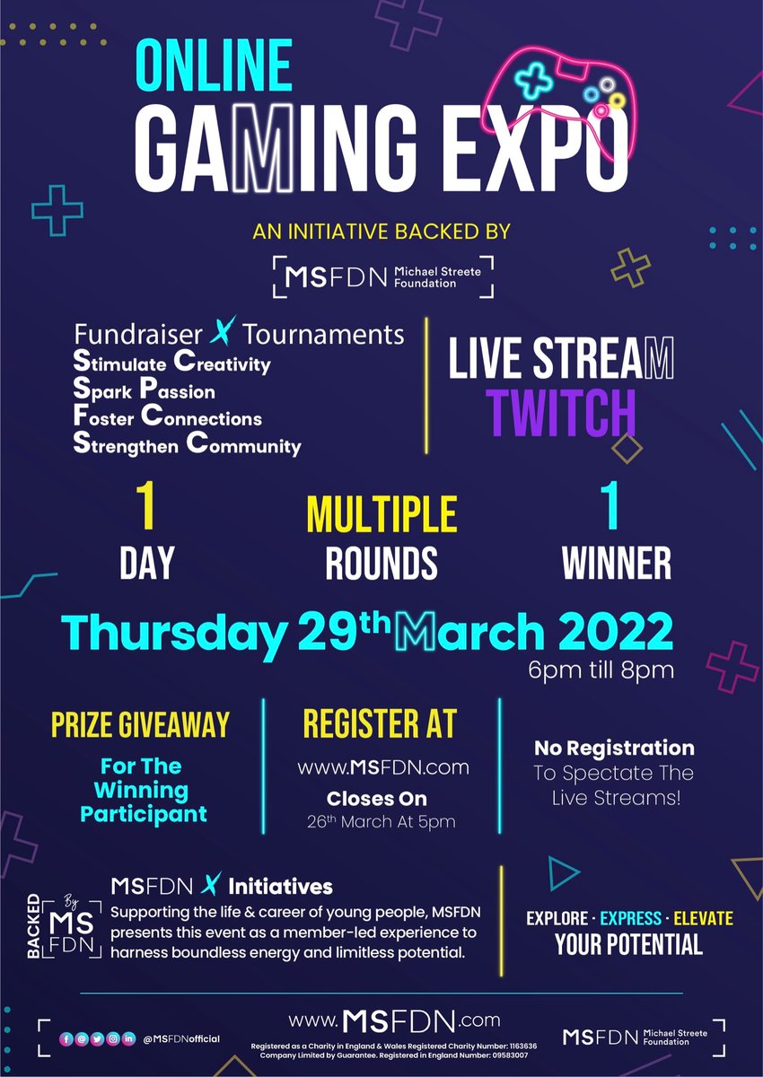 MSFDNofficial's tweet photo. Gaming Expo on March 29th! Register now at: https://t.co/exKEAytYn7 https://t.co/cHfqOS1xMe
