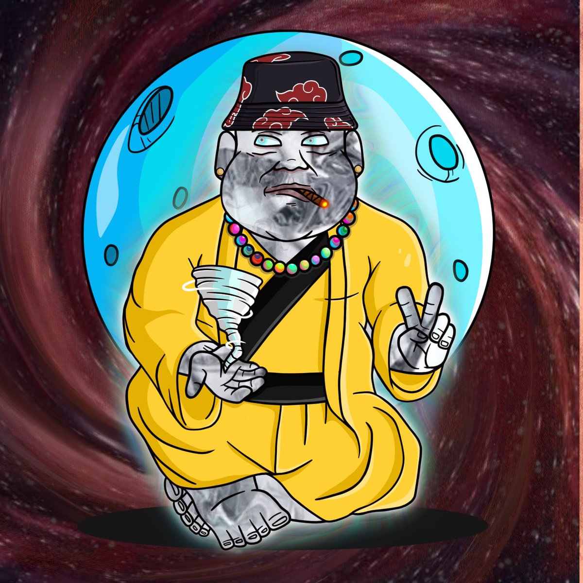 calmbuddhas's tweet photo. @Crypto_Mogul64 @GrandmaApeSC #calmbuddhas are here Finally!!! I hope you grabbed yours 🚨🚨 @Mikes_realm is our Artist 👨‍🎨 

#NFT #NFTCommunity #BAYC #MAYC #GACC #GASC #NFTTHAILAND #IndieArtist https://t.co/gcK6BwVSk1