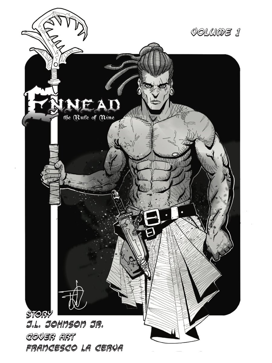 I’m still not sharing that color cover yet because I’m stubborn but here’s the cover for the B/W edition of the Trade by Francesco La Cerva.

And once you’re done gawking at it click this link and sign up for alerts so we can hit 200!
#makingcomics 

bit.ly/GetTheTrade