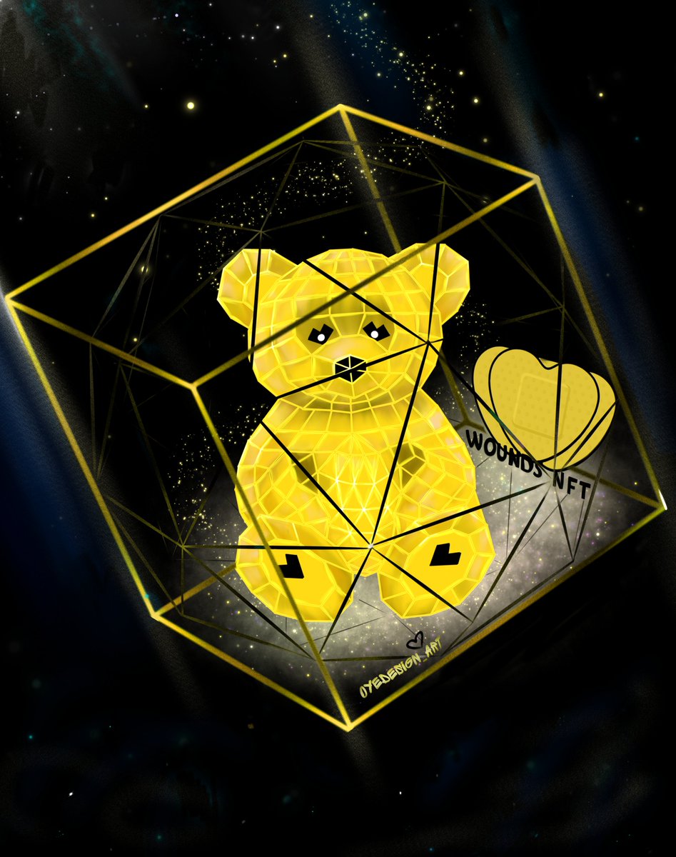 Thank you @OyEdesign_art for the special and custom unique Bear for #woundsnft much appreciated 💕