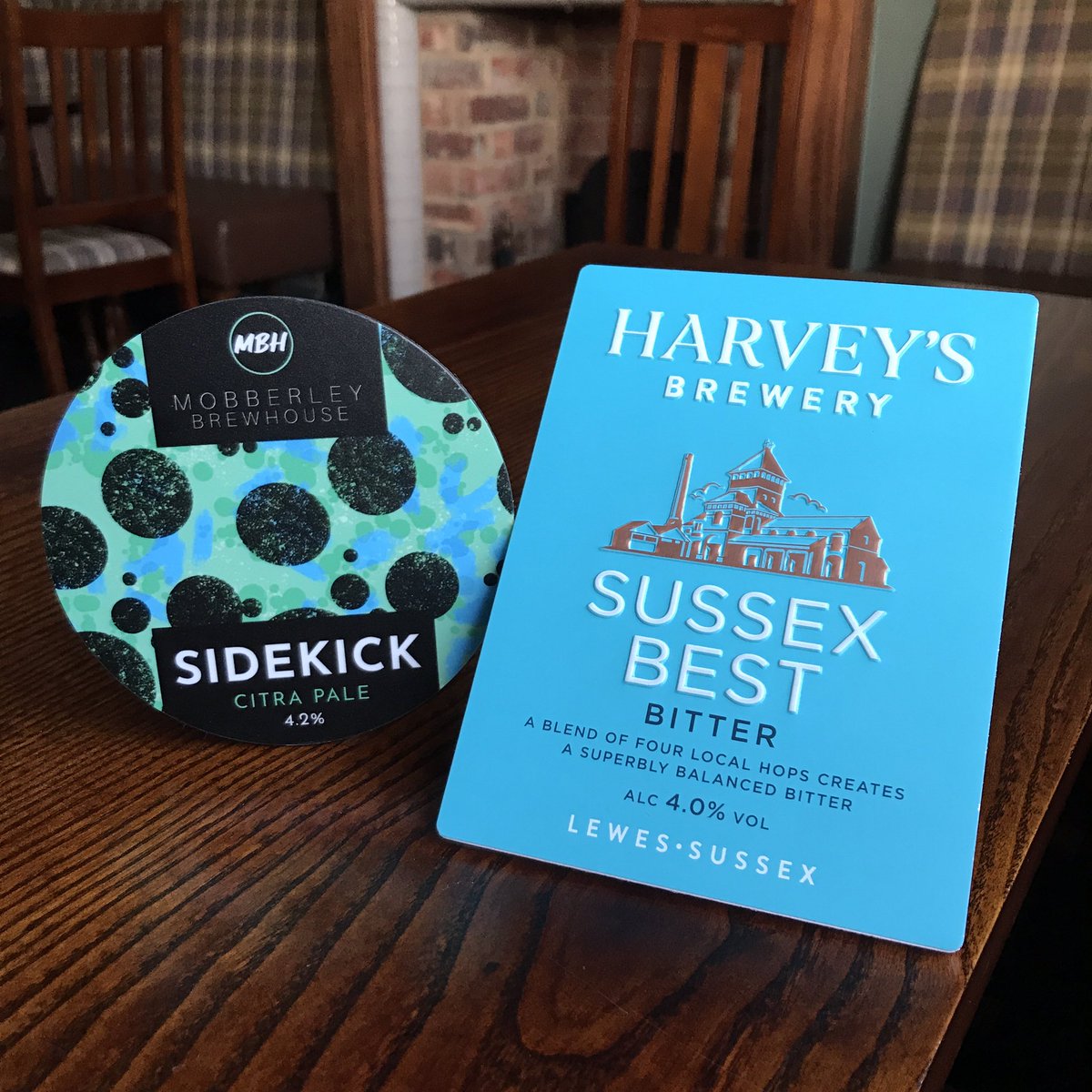 Cask deliveries this week including @mobberleybeer and big thanks to @TheMountingB & @HeatonHops for hooking us up with @Harveys1790 Sussex Best!