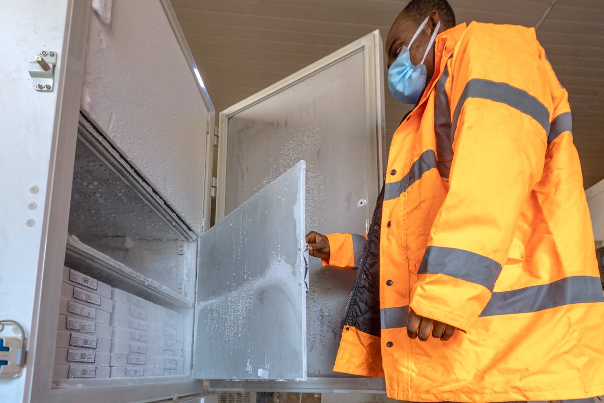 UNICEF Nigeria (@unicef_nigeria) on Twitter photo Lanre Lamidi, Assistant Cold Chain Officer at the Lagos Cold Chain Store, performs a routine temperature check on vaccines in storage.
To ensure that children are immunized with safe vaccines, UNICEF & partners support the <a href="/followlasg/">The Lagos State Govt</a> to ensure that vaccines are stored properly. Lanre Lamidi, Assistant Cold Chain Officer at the Lagos Cold Chain Store, performs a routine temperature check on vaccines in storage.
To ensure that children are immunized with safe vaccines, UNICEF & partners support the <a href="/followlasg/">The Lagos State Govt</a> to ensure that vaccines are stored properly.