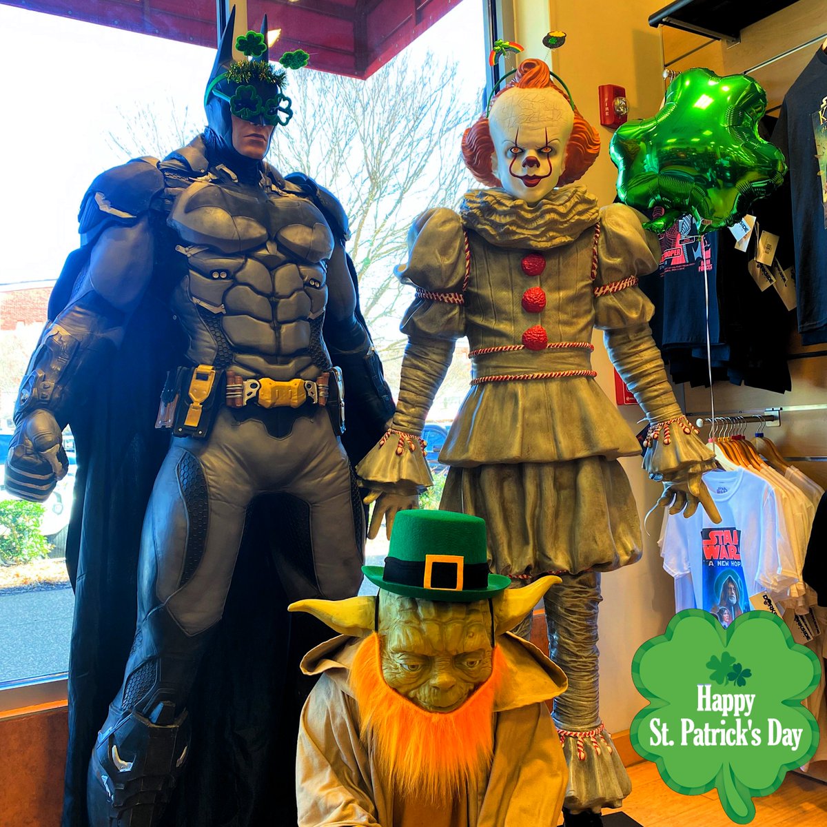 DorksideBoro's tweet photo. From the entire crew here @Dorksidetoys, Happy St. Patrick's Day!

#dorksidetoys #dorksideboro #stpatricksday #toystore #murfreesboro #murfreesborotn #actionfigures https://t.co/zuF3PFKO2D