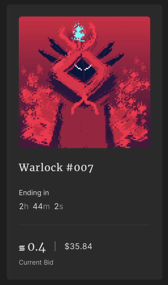 Warlocks99's tweet photo. AUCTION UPDATE 🔥 https://t.co/tcTwVTg9AX