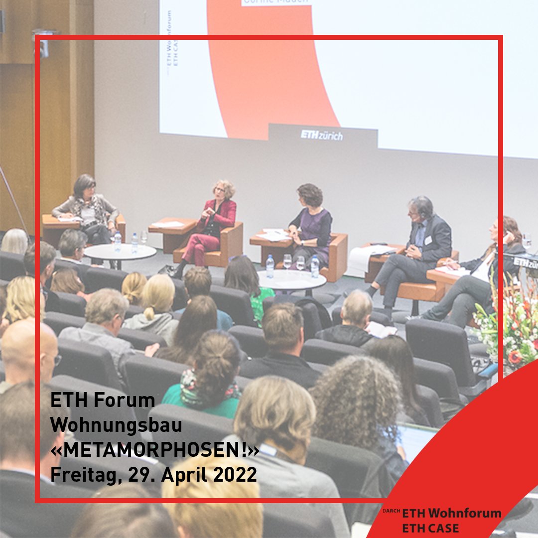 Die Zukunft des #Bestands 🏗🏠 – Tagung «#ETH Forum Wohnungsbau 2022»

An der internationalen Jahrestagung #ETHForumWohnungsbau «METAMORPHOSEN!» sprechen wir am Freitag, 29. April 2022 im ETH Hauptgebäude mit hochkarätigen Gästen über die Zukunft des Bestands.